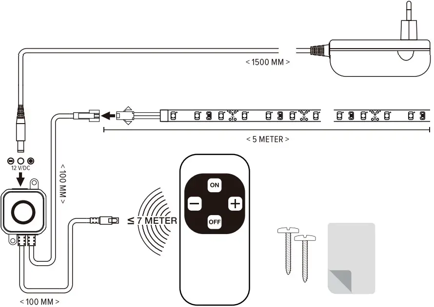 AIGOSTAR 100801TYR Dimmable Outdoor LED Strip - fig 3