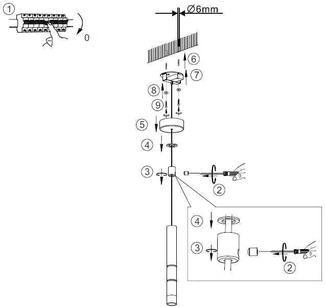 Paul-Neuhaus-2211-Pure-Vega-Aluminium-Single-Pendant-FIG-3