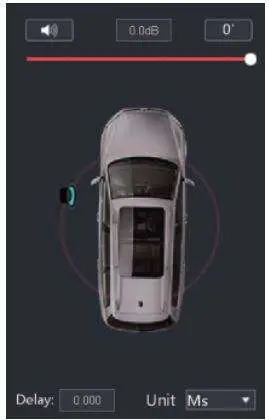 Nakamichi NDSR660A Digital Signal Processor User Manual - Channel delay, volume, phase editing area