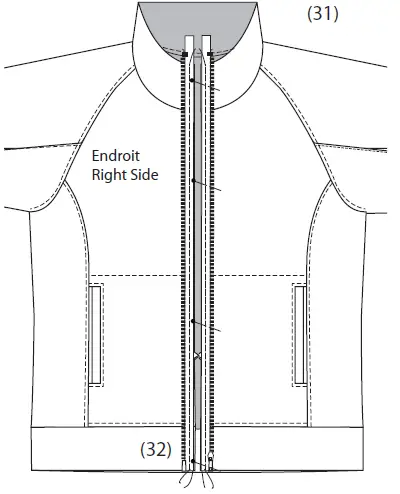 Jalie 2795 Womens Zippered Jacket or Hoodie 13