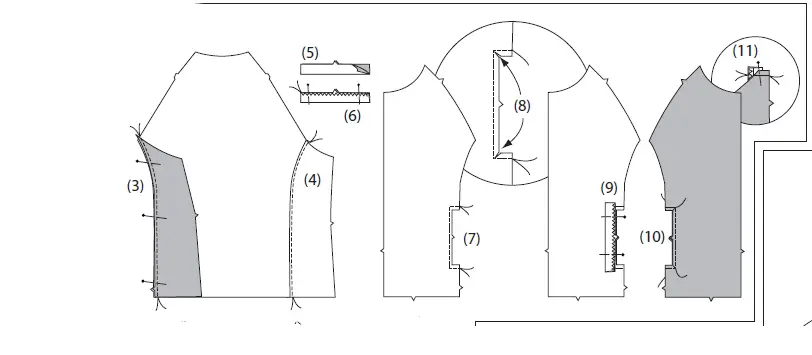 Jalie 2795 Womens Zippered Jacket or Hoodie 3