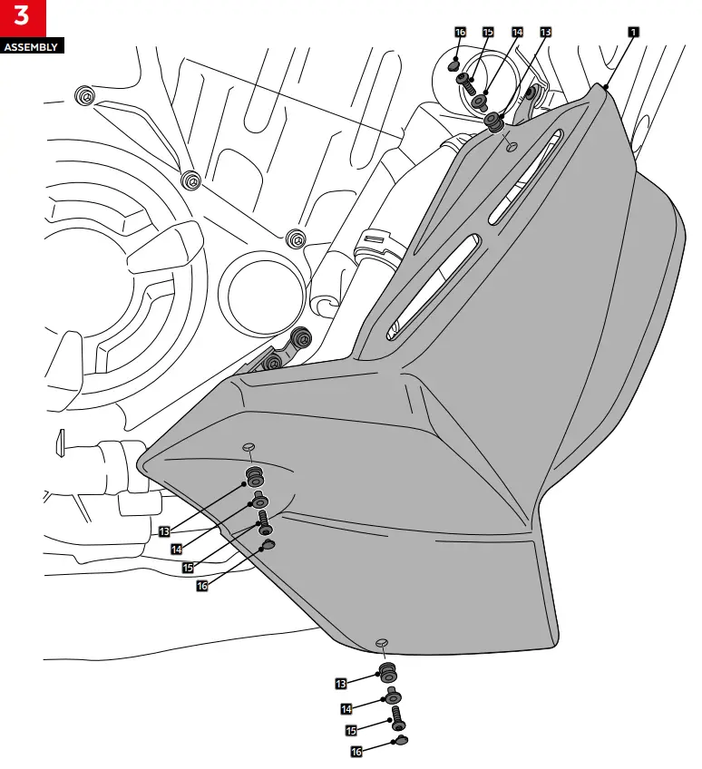 Puig 20624 Yamaha Mt07 21 Engine Spoiler - fig 3