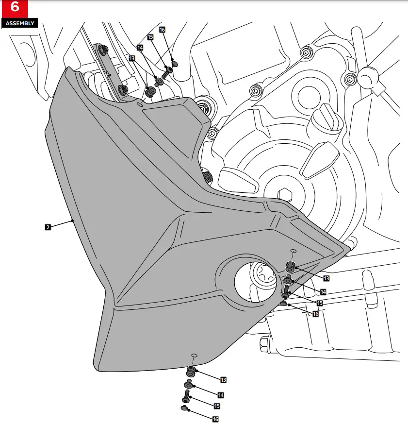 Puig 20624 Yamaha Mt07 21 Engine Spoiler - fig 6