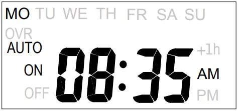 INTERMATIC FM1D14 Series 24 Hour-7-Day Time Switch - Timer Display 1