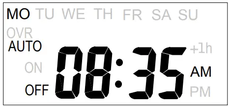 INTERMATIC FM1D14 Series 24 Hour-7-Day Time Switch - Timer Display 2
