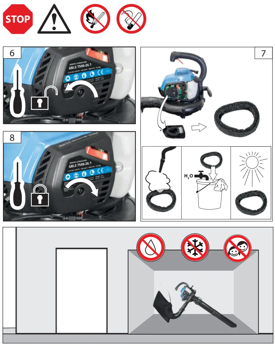 Gude GBLS 7500 26 1 Leaf Vacuum fig11