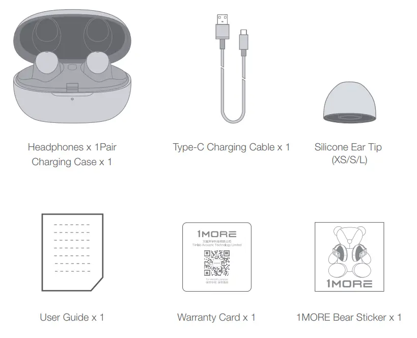 1MORE Colorbuds Wireless Earbuds Bluetooth 5.0 Headphone with Fast Charging-1