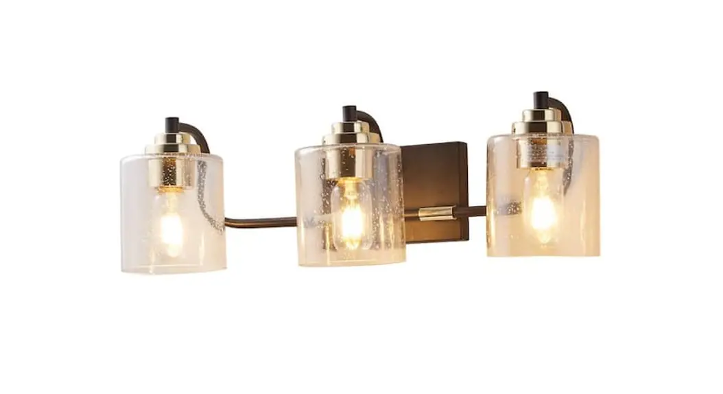 The Home Depot Thd11vl1302acmbe26 Merrin 22.6 Inch 3-light Black Golden Bathroom Vanity Light Instruction Manual The Home Depot Thd11vl1302acmbe26 Merrin 22.6 Inch 3-light Black Golden Bathroom Vanity Light Instruction Manual