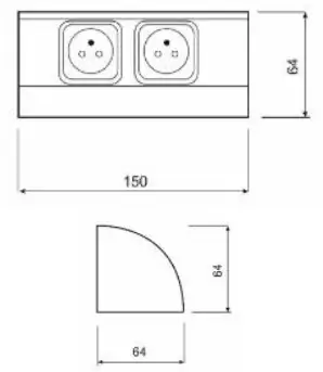 ORNO OR-GM-9005 Furniture Socket-1