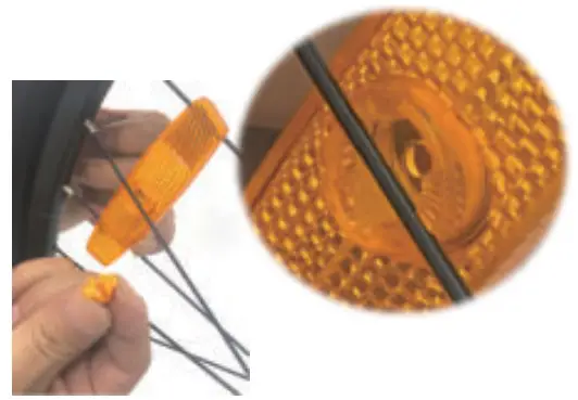 Wheel Reflectors Installation