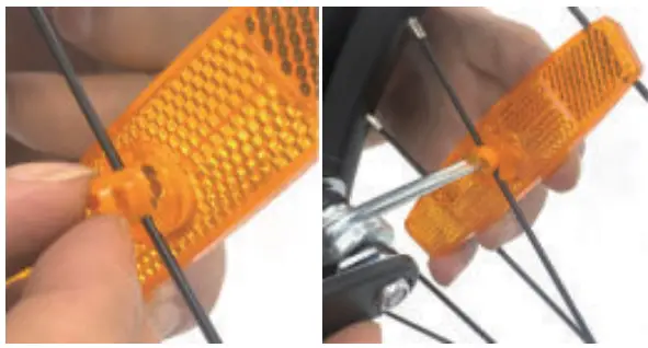 Wheel Reflectors Installation