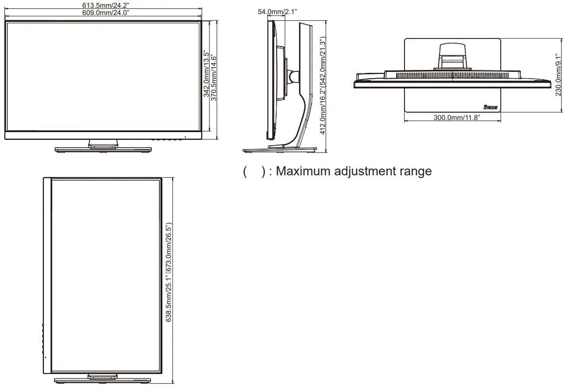iiyama GB2730QSU G-Master LCD Monitor fig 1