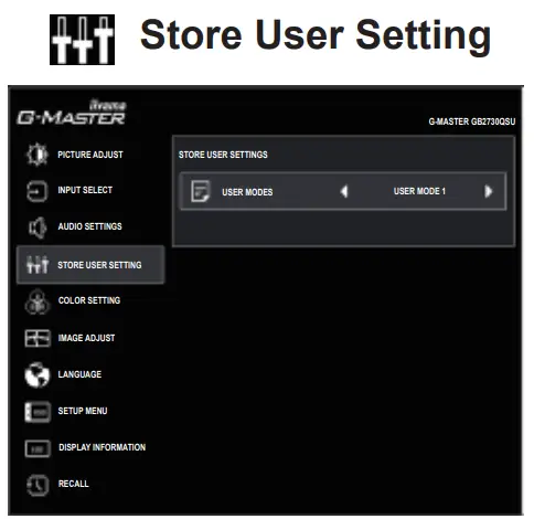 iiyama GB2730QSU G-Master LCD Monitor fig 8