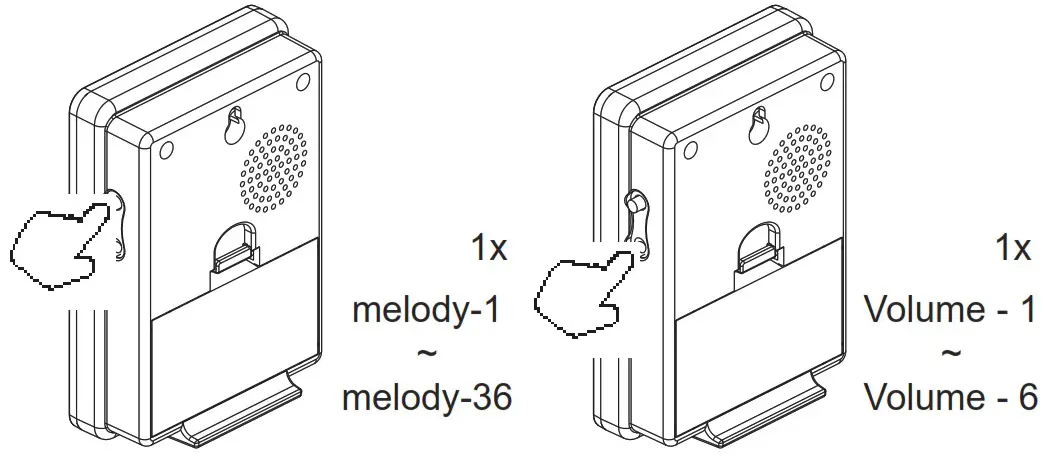 Alecto ADB 11 Wireless Bell - Change melody