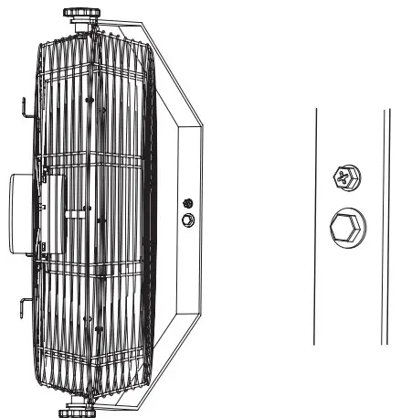 COUNTYLINE SFE-50045W-B 18 in. Wall Mounted Barn Fan -4