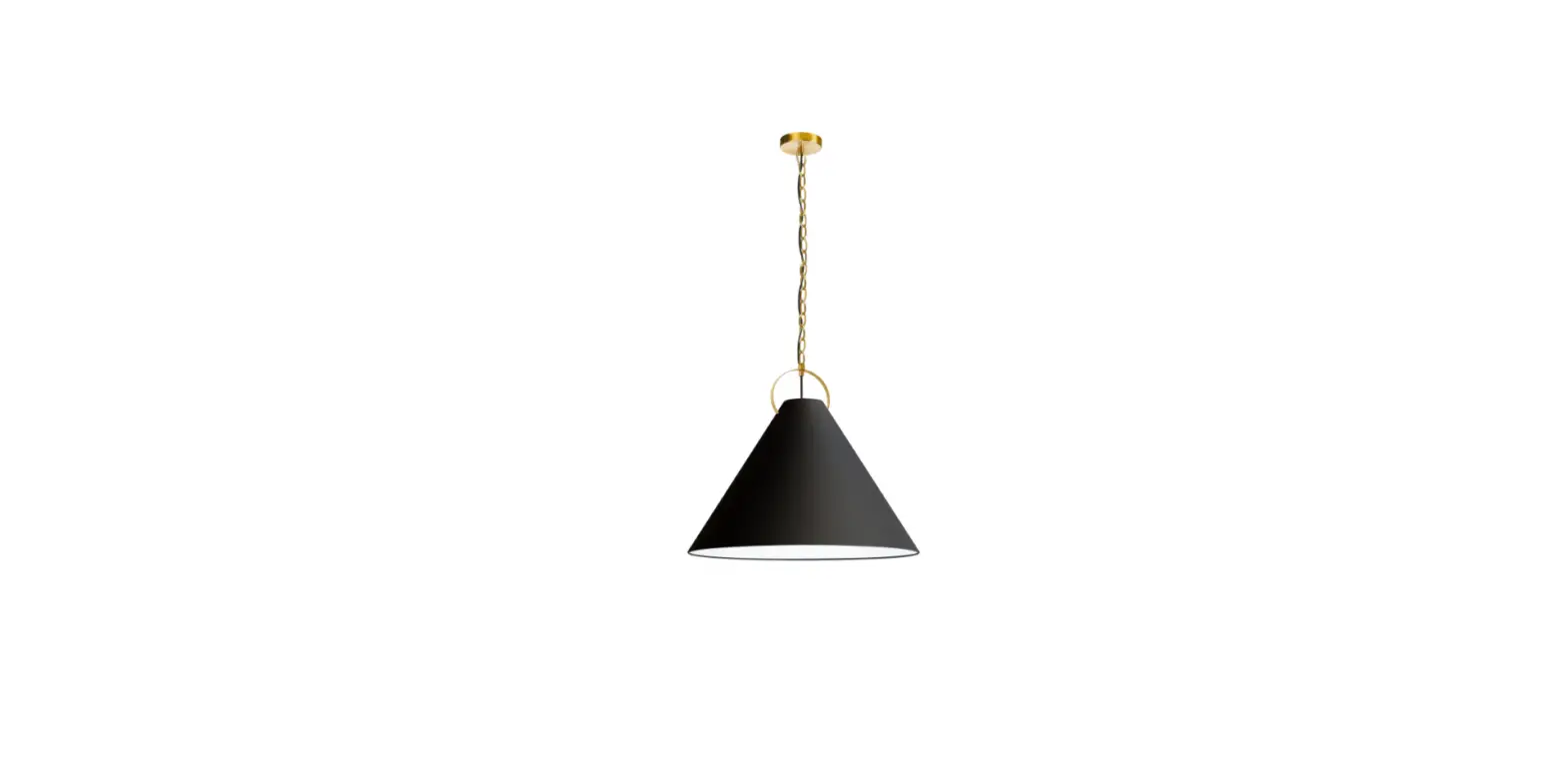 Dainolite Pcn-241p Princeton Black Modern-contemporary Cone Pendant Light Installation Guide
