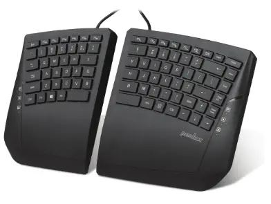 perixx PERIBOARD 524 Wired Mini Membrane Ergonomic Keyboard