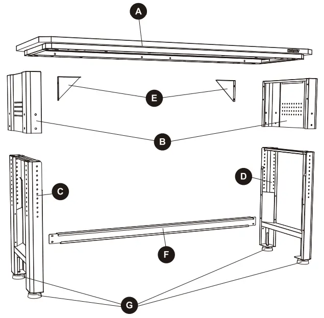 KOBALT 0019004 72 inch Work Table - 1
