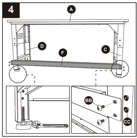 KOBALT 0019004 72 inch Work Table - 5