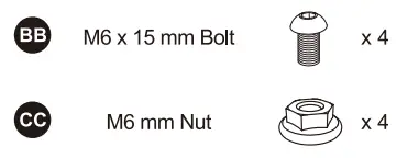 KOBALT 0019004 72 inch Work Table - hadware 4