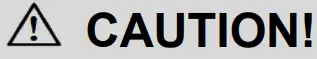 PKM F7-2S - Caution