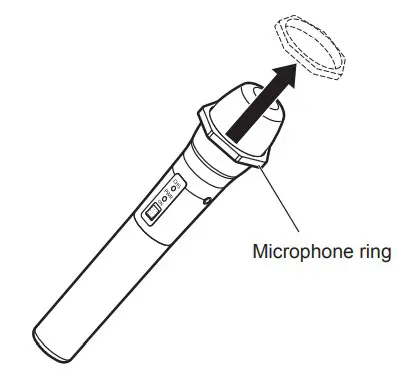 Exchanging the microphone ring