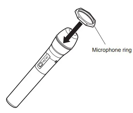Exchanging the microphone ring