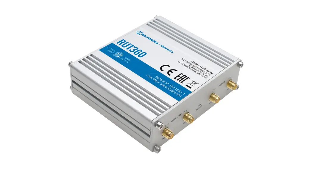 Teltonika Rut360 Lte Industrial Router User Guide Teltonika Rut360 Lte Industrial Router User Guide