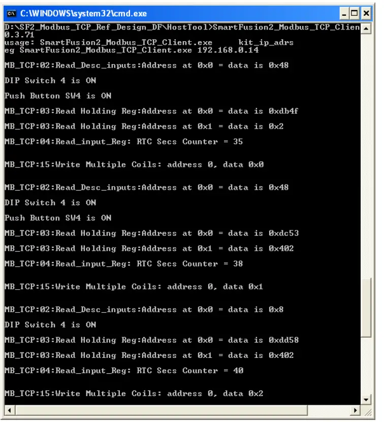 Microsemi-DG0440-Running-Modbus-TCP-Reference-Design-on-SmartFusion2-Devices-12