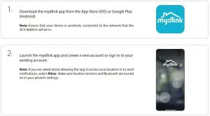 FIG 8 mydlink App Camera Setup
