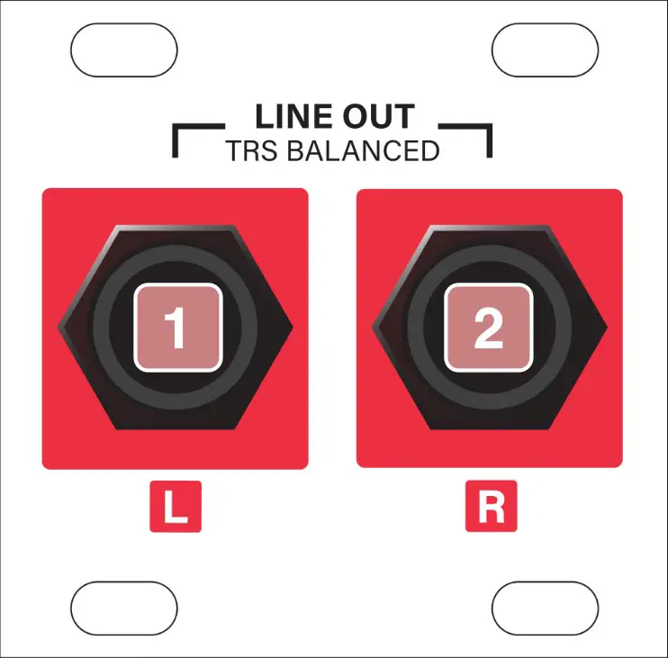 intellijel Stereo Line Out 1U System - FRONT PANEL 1