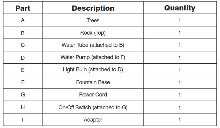 Homedics WFL-MDV EnviraScape Midnight Valley - Package Contents 1