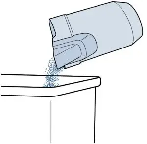 Emptying the Dirt Tank Instructions