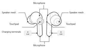 LG Stereo Headset-Earbuds