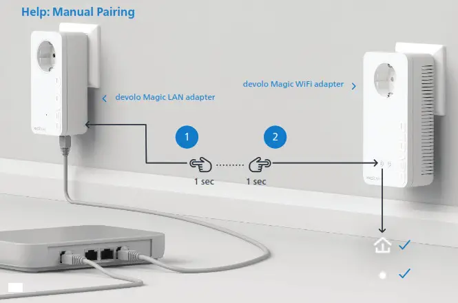 devolo Magic 8786 2 WiFi next Powerline Starter Kit- Manual Pairing2