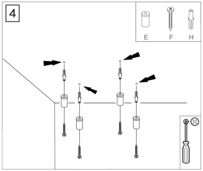 ecostrad Accent Infrared Heating Panel - Ceiling Mounting Suspended Method 5