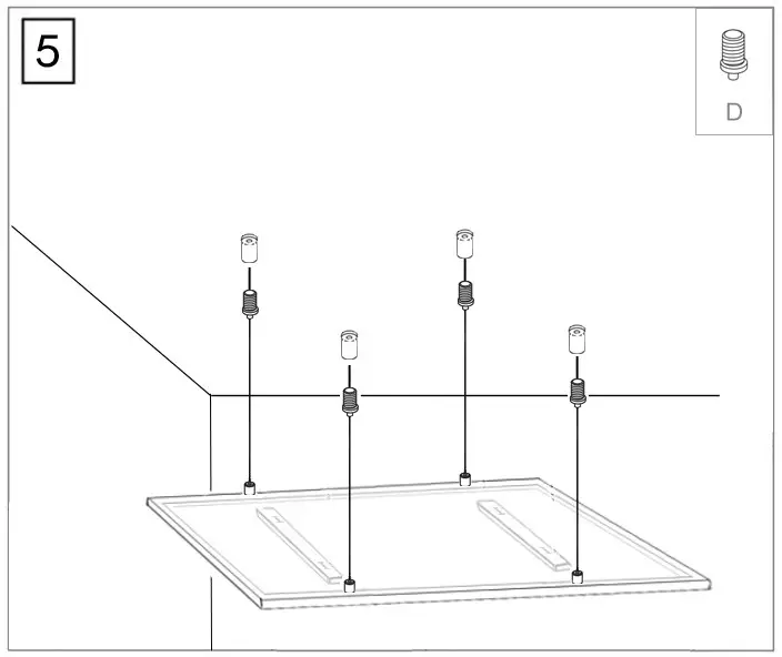 ecostrad Accent Infrared Heating Panel - Ceiling Mounting Suspended Method 6
