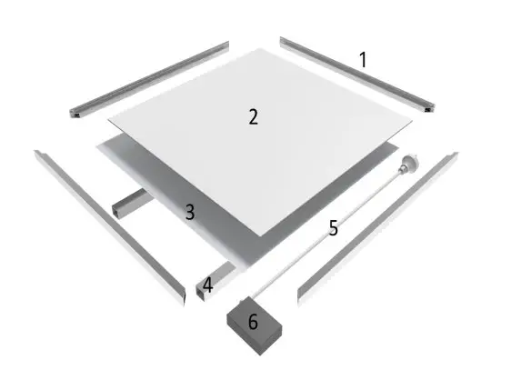 ecostrad Accent Infrared Heating Panel - Device Structure