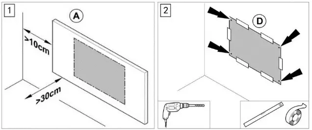 ecostrad Accent Infrared Heating Panel - Wall Mounting Instructions