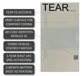TAG N TRAC SLB1 Smart Sense Label - ACTIVE TRACK & TRACE