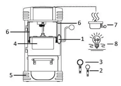 emerio POM-120650 Retro Popcorn Maker FIG 1