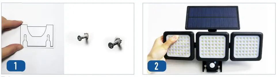 EDLES B09M74CQZB Solar Flood Lights Outdoor 1