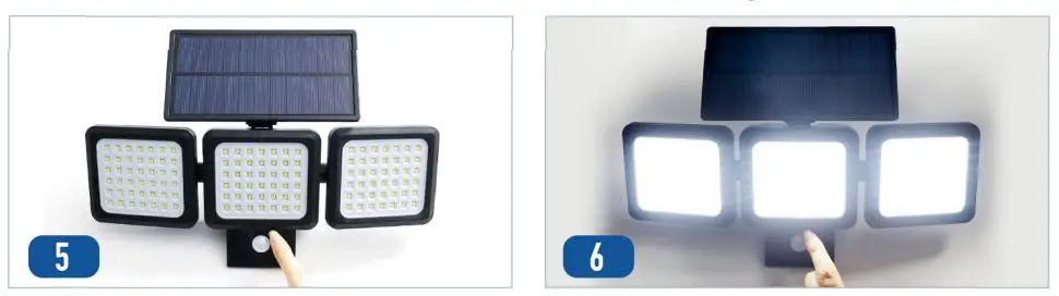 EDLES B09M74CQZB Solar Flood Lights Outdoor 3