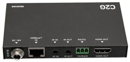 C2G30015 HDMI Ultra Slim HDBaseT and IR over Cat Extender Box Receiver