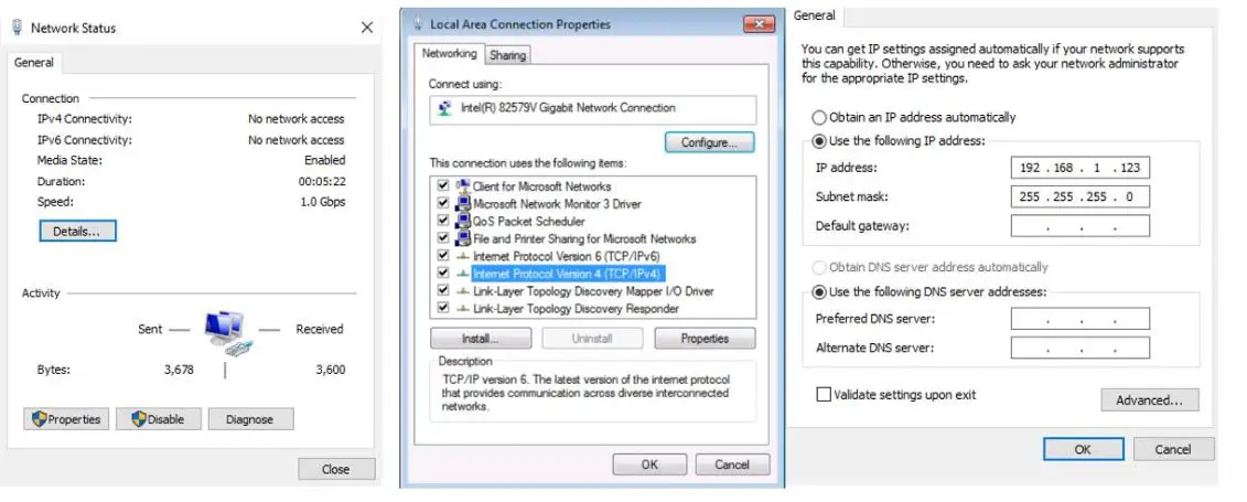 J-TECH DIGITAL JTD-647 Powered Splitter for Dual Monitors - Open the ‘Network & Internet Settings’ and set the computer's IP address