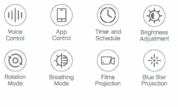 Shenzhen Cuco Smart Technology LB4 Smart LED Starry Light Projector - features