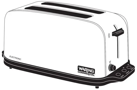 WARING COMMERCIAL WCT702 2-Slice Electronic Toaster - Electronic