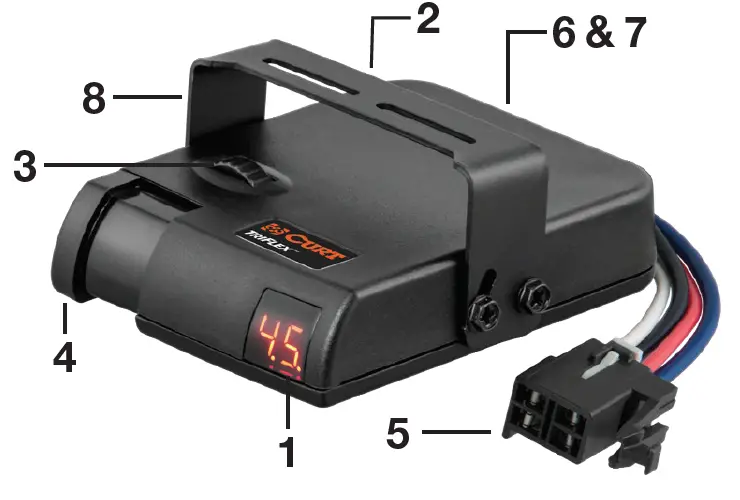 CURT 51140 Triflex Electric Brake Controller 1