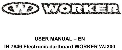 WORKER 7846 Electronic dartboard User Manual