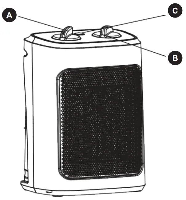 UTILITECH NT15 20A 1500W Ceramic Heater- Fig1